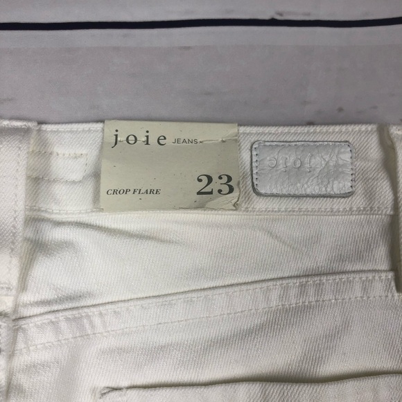 Joie White Cropped Jeans - Picture 4 of 8